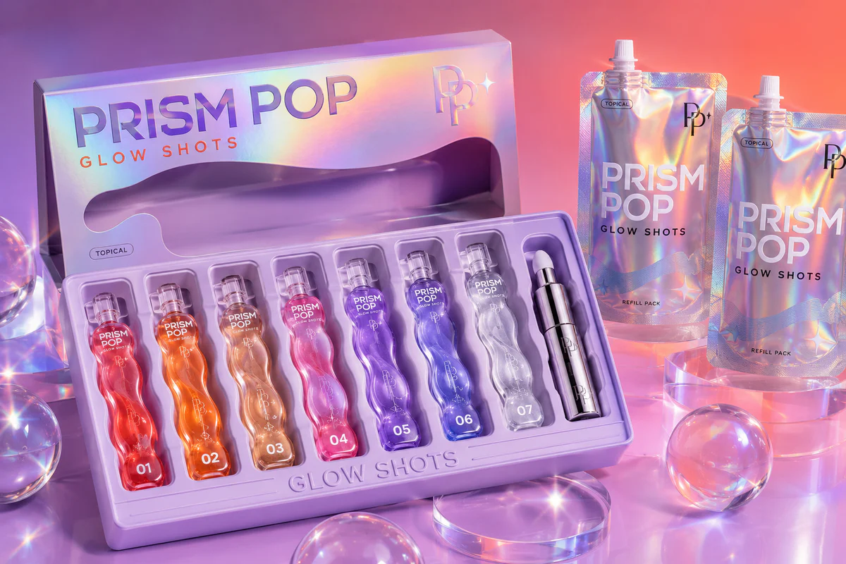 PRISM POP GLOW SHOTS topical ampoule system